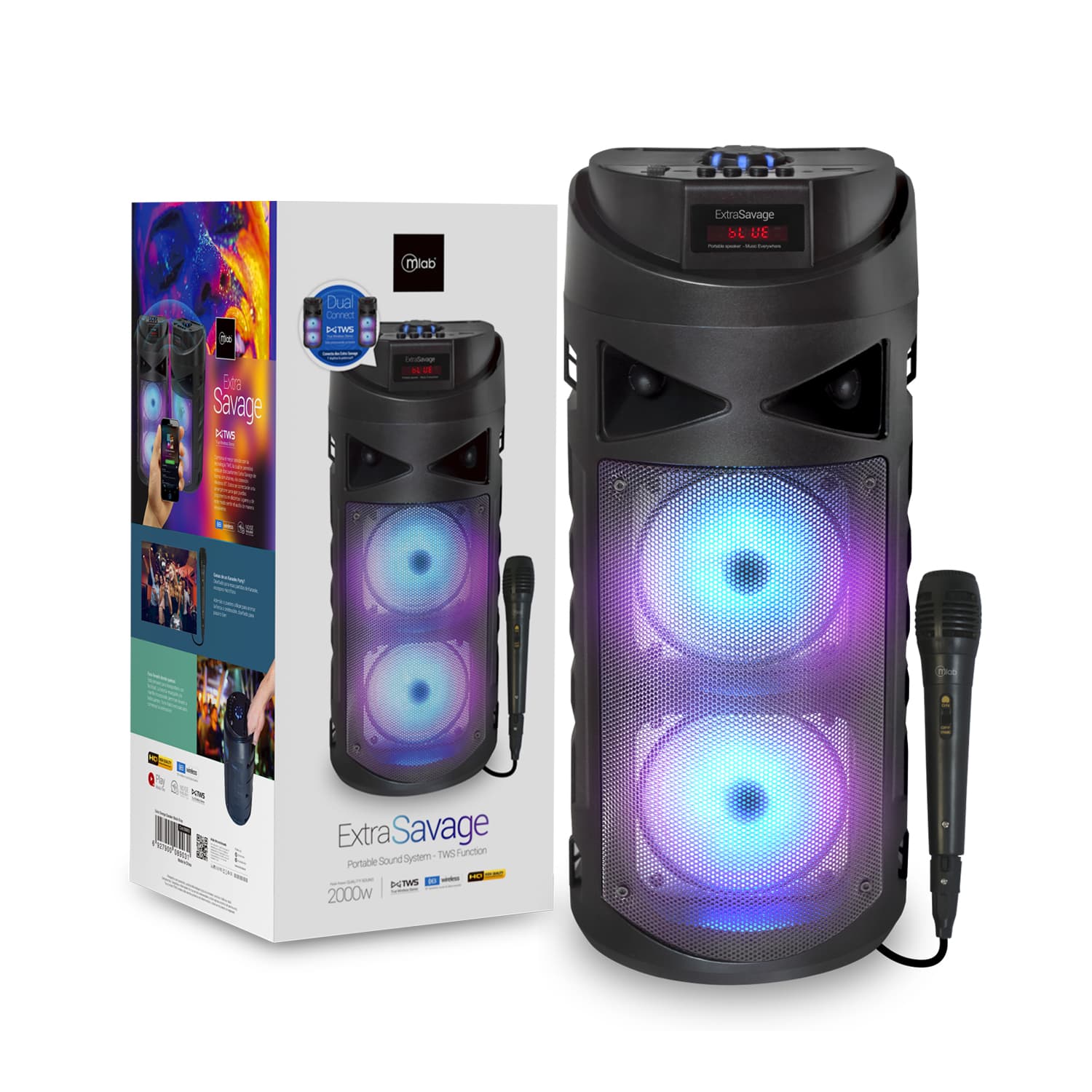 Parlante Extra Savage Wireless TWS - Imagen 3