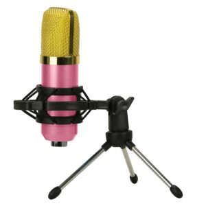 Kit micrófono condensador streaming b2 rosado