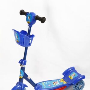 Scooter de metal azul con luz y sonido