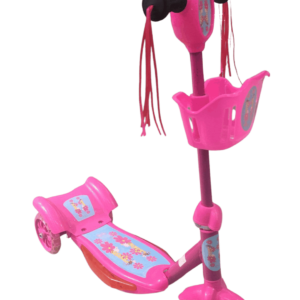 Scooter de metal rosado con luz y sonido
