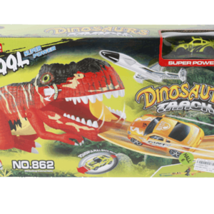 Pista dinosaurio lanza autos