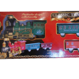 Pista de tren con salida de vapor