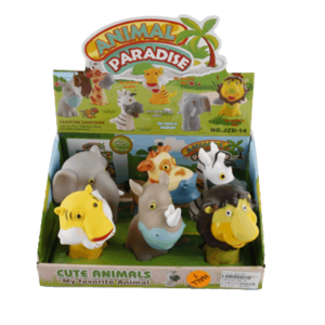Caja de 6 animales de goma