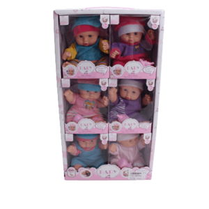 Set 6 muñecas de 20 cms