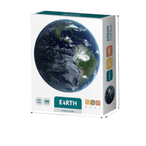 Puzzle redondo planeta tierra