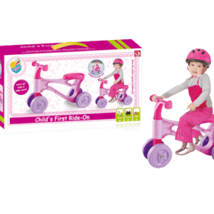 Triciclo rosado de transición