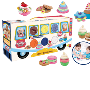 Set de moldes y plasticinas bus