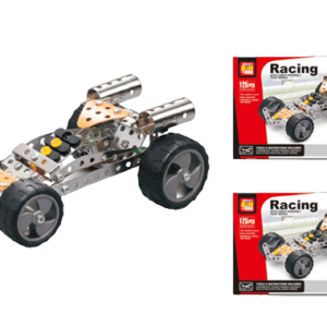 Mecano metal auto deportivo 125 piezas