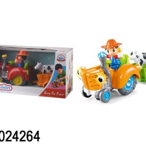 Tractor con carro y animalito
