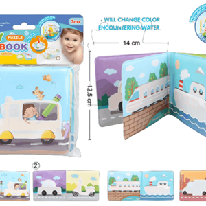Libro de goma eva para el agua transportes