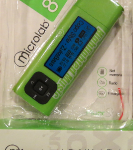 MP3  Flr Style 8GB  slot memoria  radio FM y batería recargable