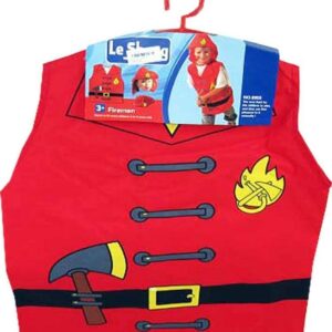 Disfraz de bombero con gorro