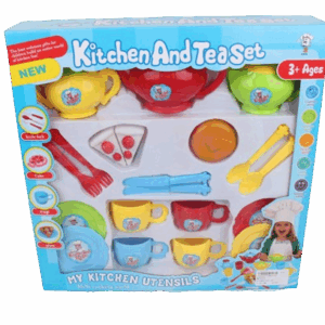 Set de tacitas con utensilios