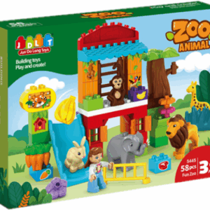 Set de bloques y figuras zoológico