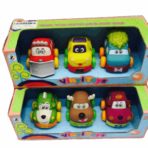 Set de 3 autitos animales a fricción