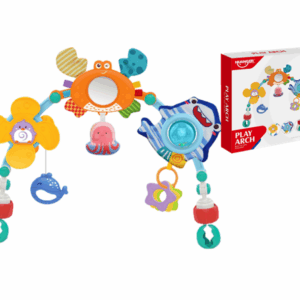 Móvil con cascabeles y actividades, cangrejo
