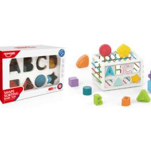 Cubo sensorial con elásticos