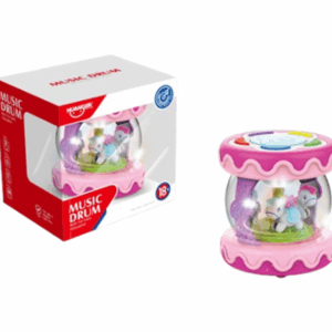 Carrusel con luces y música rosado