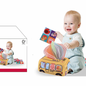 Caja sensorial con pañuelos de tela