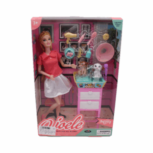 Muñeca veterinaria con accesorios