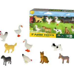 Caja con 10 animales de granja