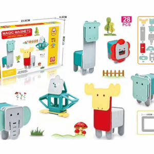 Set de bloques animales magnéticos