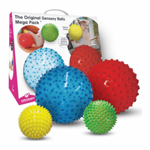 Mega set de 4 pelotas sensoriales Edushape