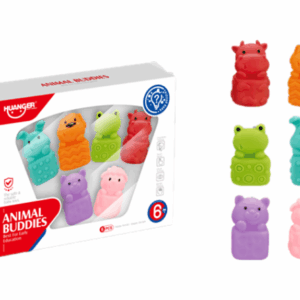 Set de 6 bloques de plástico suave