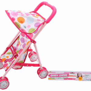 Coche paragua para muñeca, de metal